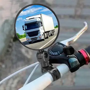 1 Чифт велосипедни огледала за обратно виждане С възможност за завъртане на 360 градуса, Универсален Велосипеден волана, Огледала, Аксесоари