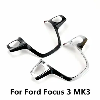 1 бр. за Ford Focus 3 MK3 (2012-2014)/За KUGA 2013-2015 аксесоари за стайлинг на автомобили, тампон на волана, стикер, за украса