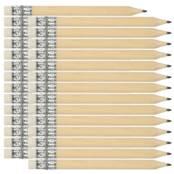 100 бр Мини-Къси Дървени Ластиков Малък Инструмент за рисуване 10 см Дървена Стираемый