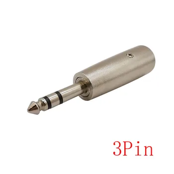 1бр съединители XLR 3 Пин на 6,5 мм женски стереоадаптер 6,5 аудио жак за микрофон