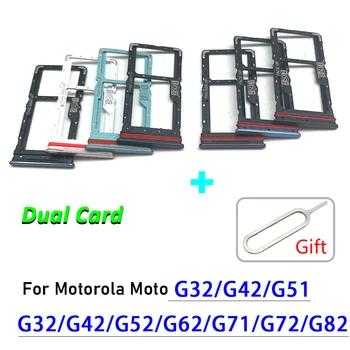 20 броя За Мото G32 G42 G51 G52 G62 G71 G72 G82 Слот за SIM-карти на Притежателя на Тавата Адаптер за Четене Конектор Резервни Части С Игла