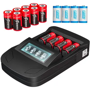 3,7 На 800 mah cr123a lithium Батерии за Безжична камера Arlo и led цифрови 16340 AA AAA CR17345 cr123a lithium Зарядно Устройство