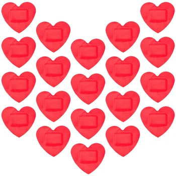 30 Листа Стикери рана във формата на сърце, Превръзки, Марля лепенки за първа помощ, защита, Дишаща грижи за Дете, Залепваща форма