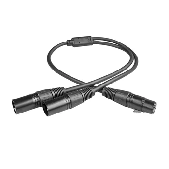 3Pin XLR Женски Двоен XLR мъжки Уразветвительный кабел за микрофон Миксер Усилвател