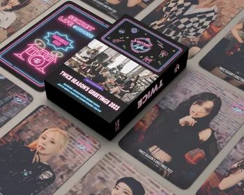 55 бр./компл. Kpop Hot Star TWICE Season's Greetings 2023 Висококачествени Картички Lomo Колекция Бижута Картичка SANA MOMO MINA