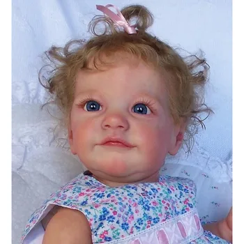 60 см Регенерированная кукла за деца Tobiah, Мека кърпа за свободни, кукла за момичета, 3D картината на кожата и художествена кукла Genesis, живопис