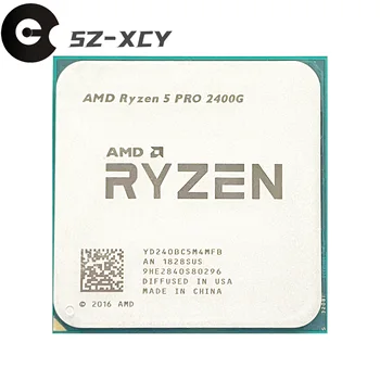 AMD Ryzen 5 Pro 2400G R5 Pro 2400G r5 2400g 3.6 Ghz Четириядрен четырехпоточный процесор 65 W Cpu YD240BC5M4MFB Socket AM4
