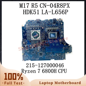 CN-04R8PX 04R8PX 4R8PX С процесор Ryzen 7 6800H дънна Платка за лаптоп DELL M17 R5 дънна Платка HDK51 LA-L656P 215-127000046 100% Тествана