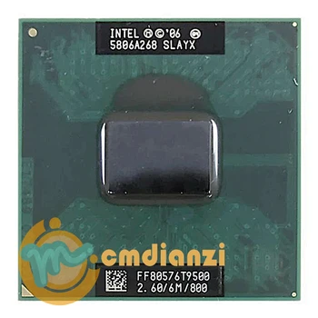 Intel Core 2 Duo T9500 SLAQH SLAYX 2,6 Ghz Двуядрен двухпоточный процесор 6M 35W Socket P