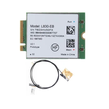 L830-EB 4G WiFi Карта + Антена модул за Thinkpad X280 T480 T580 P52S L480 L580 T490 T590 P53S T490S X390 L490 L590