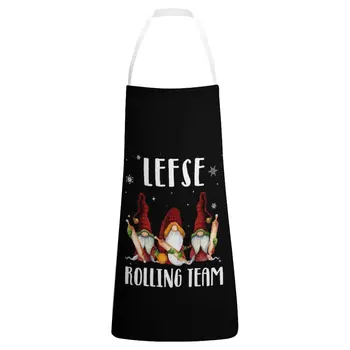 Lefse Rolling Team Gnomes Коледен Детски Семеен престилка в Клетката, посуда и прибори за кухня