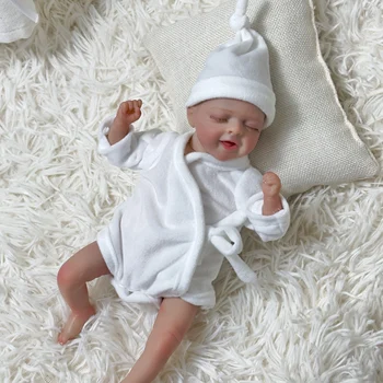 NPK 10-инчов миниатюрна кукла-бебе, меко Тяло, в момента на докосване, 3D кожа, Реалистични бебешко са подбрани кукла