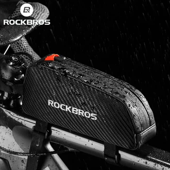 ROCKBROS официални Предната Велосипедни Чанти С Светоотражающей Рама с Шнорхел, Велосипедна Чанта с Голям Капацитет Fietstassen, Сверхлегкая Велосипедна Чанта