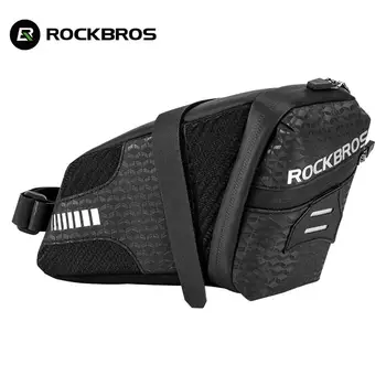 Rockbros официалната Седельная чанта 3D Обвивка Непромокаемая Светоотражающая Противоударная Велосипедна Тръба Задно Подседельный Пин Чанта за Аксесоари За Мотори