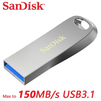 SanDisk Карта За Лаптоп, таблет, Кола, Висока скорост до 150 MB/s. Метална карта памет, USB 3,1 Gen1 SDCZ74, флаш-диск USB3.0