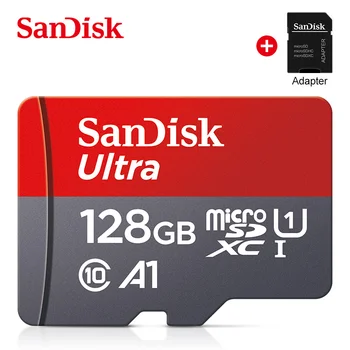 Sandisk Micro SD 32gb Карта памет A1 TFcard 1 TB Оригиналната 64 GB 128 Г 256 Г 512 Г C10 U1 SDXC Флаш карта Ultra SD Адаптер