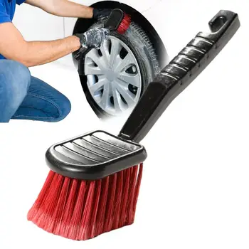 Автомобилни Джанти четка за почистване на джантите, четка за подробности гуми С дълга дръжка, четка за миене на съдове За ефективно почистване от прах и отломки
