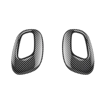 Автомобилно въглеродни влакна, черна капак дръжка на скоростния, за украса на капачки, дръжки за превключване на предавките за Mazda Cx-60 2020-2023