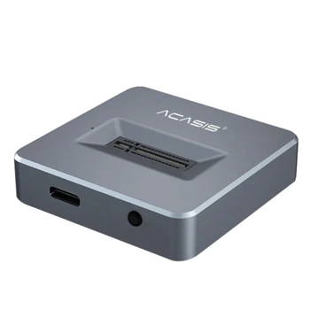 Адаптер Acasis NVME за USB, без кабел, Клониране висок клас за 10 gbps съветникът чип USB 3.1 Gen 2 USB за M2 SSD Key M