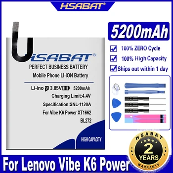 Батерия HSABAT 5200 mah BL272 за Lenovo Vibe K6 Power K33A42 XT1662