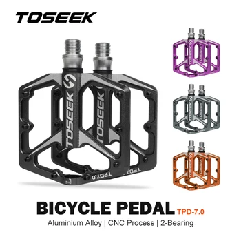 Велосипедна педала TOSEEK 7.0, 2 лагер, Велосипедна педал, имат противоплъзгаща подложка за крака, Носещи, Быстросъемные Аксесоари за велосипед от алуминиева сплав