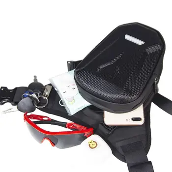 Външна чанта с твърд корпус, Светоотражающая спортна чанта с голям капацитет, двойна имат велосипедна опаковка, чанта за велоспорта, мрежест джоб