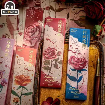 Г-н Книжен естетика Розови Книгата знаци Мультяшные Корейски Канцеларски отметки за книги, Канцеларски материали за студенти и преподаватели