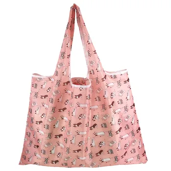 Дамска Чанта през рамо за пазаруване и пътуване, Сгъваема Еко чанта за хранителни стоки, чанта-тоут