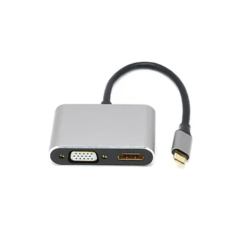 Докинг станция Type-C 4-в-1 USB VGA PD HDMI конвертор 4K HD докинг станция