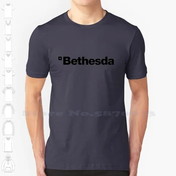 Ежедневни градинска облекло с логото на Bethesda, тениска с графичен дизайн от 100% памук