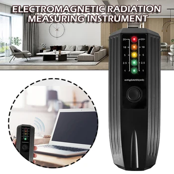Електромагнитен Детектор тестер радиация 5 Скали Led Светлини Точното измерване на Электродвижущей силата на широк спектър от 50-20000 Hz