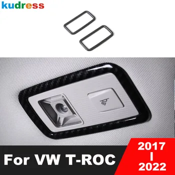 За Volkswagen VW T-Roc T Roc 2017 2018 2019 2020 2021 2022 Карбоновое Влакна, Автомобили задната част на Покрива, Лампа за Четене, Накладки, Аксесоари