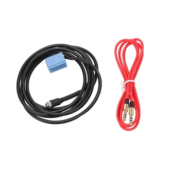 Кабел AUX Износоустойчива допълнителен аудио кабел за автомобилни стерео радио и MP3 плейър
