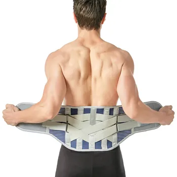 Колан за подпомагане на лумбалния отдел на гърба, Когато грыже на междупрешленния диск Ортопедичен бандаж за подкрепа на кръста със сменяеми накладки на двойна натяжной каишка и гуми стоманени
