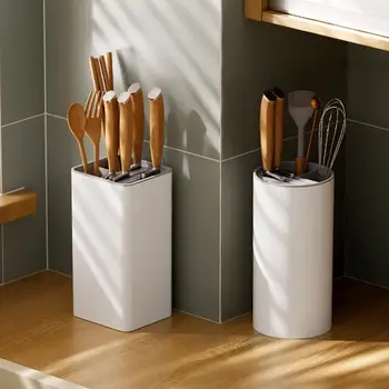 Кутия за съхранение на резаков Със заоблени ъгли, стойка за съдове с Голям капацитет, Влага кухненски плот, шкаф за съхранение за кухни