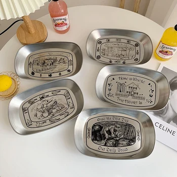 Кухня С чиния, Железни плочи, Кухненски съдове за съхранение на храна с модели Компактни Туристически чинии за кухни