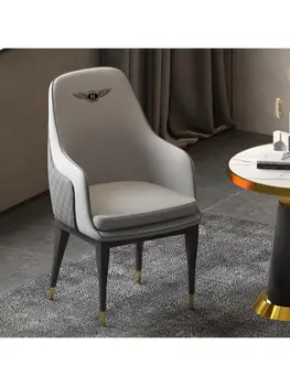 Лесен Луксозен стол за Хранене в постмодерния стил с мека Чанта За Отдих В Балкона, Сгъване на Хотелиерството, столове, Стол за преговори на рецепцията, Стол Bentley