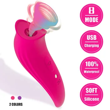 Лилаво птичи издънка 7 честотен смучене силиконов вибратор за стимулация на женските, масажен мастурбатор, секс-магазини за възрастни