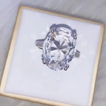 Модерен пръстен със супер-светкавица от цирконий, Индивидуалност, Прости женски накити, Романтичен сватбен подарък