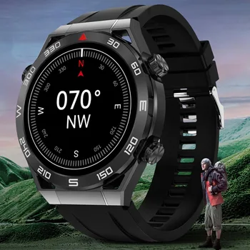 Мъжки Смарт часовници DT Ultra Капитан 454*454, Ръчен часовник с HD Екран, Bluetooth, Компас за Разговор, GPS Проследяване на маршрут, NFC, ЕКГ, 100 + Спортни Часовници