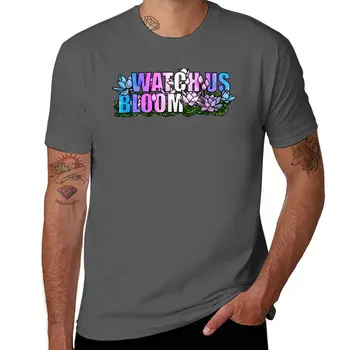 Нова тениска Watch Us Bloom Lotus Trans 2023, тениска с аниме принтом животни за момчета, мъжки забавни тениски