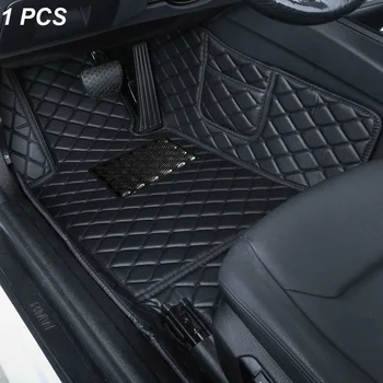 Обичай Автомобилни постелки за Jaguar XE 2015 2016 2017 2018 2019 Авто Луксозни Кожени Мъжки и Женски автомобилни постелки с пълно покритие