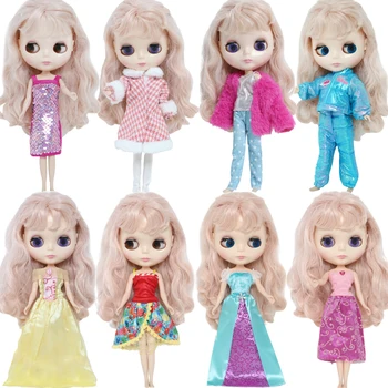 Облекло за кукли BJDBUS, ежедневна рокля, скъпа риза, панталони, дрехи принцеса, дрехи за момичета, аксесоари за кукла Blythe, детска куклена къща, подарък играчка
