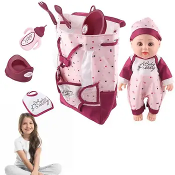 Реалистична кукла-бебе, 11-инчови кукли за деца, Сладка кукла за деца, реалистична дрехи за кукли-бебета С аксесоари за деца