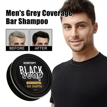 Сапун за Премахване на Сива Коса с Покритие за Мъже И Жени Естественият Сапун За Премахване на Сива Коса С Обратна Ивица Polygonum Multiflorum Shampoo
