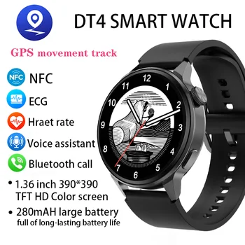 Смарт дамски часовници с NFC и GPS проследяване на движение, часовници за Xiaomi, Bluetooth-предизвикателство, ЕКГ, мониторинг на сърдечната честота, водоустойчив мъжки гривни
