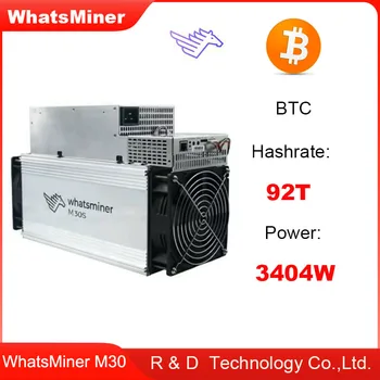 Стари биткоин-миньор Whatsminer M30S 92TH/s 3490W Sha256 БТК BCH BSV Майнинговая машина с блок захранване