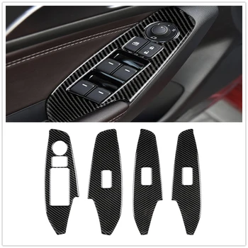 Тампон панел прозорец ключ от въглеродни влакна за Mazda 3 Axela 2014-2018