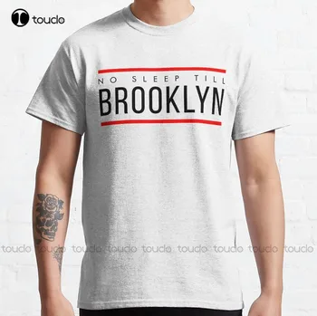 Тениска No Sleep Till Brooklyn - Класическа тениска Beastie Boys, Модерен дизайнерски ежедневни тениски, Потници, облекло за Хипстеров, подарък към поръчката