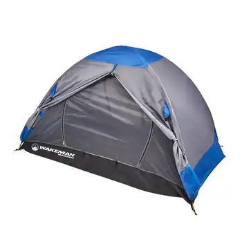 Туристическа палатка за 2 души - Водоустойчив етаж и дъждобран, запис шевове и чанта за пренасяне - Лесна за къмпинг, съдии и пешеходен туризъм от